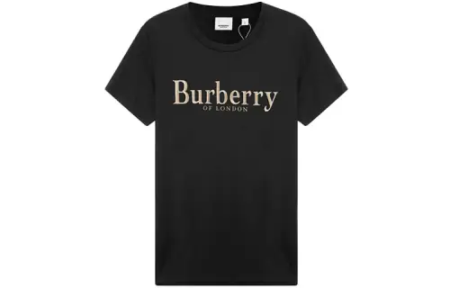 Burberry Drop Shoulder Sleeve T Shirt Women's Black