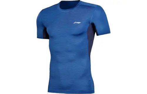 Li Ning Fitness Clothing Men's Blue Moderate Straight Fit