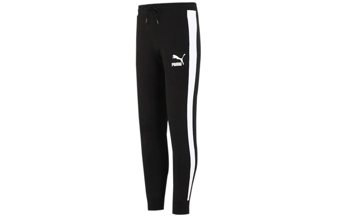 PUMA Knitted Sweatpants Men's Black