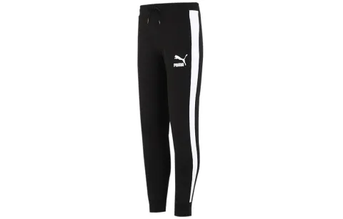 PUMA Knitted Sweatpants Men's Black