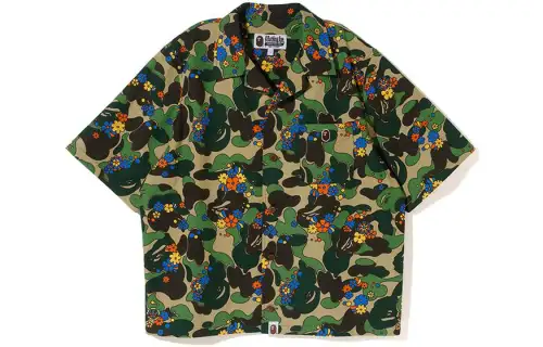 A BATHING APE Crop Tops Women's Lapel Moderate