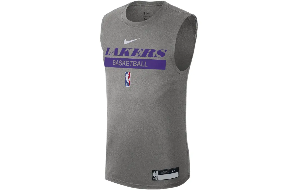 Nike Basketball Jerseys Men's Gray Moderate Straight Fit
