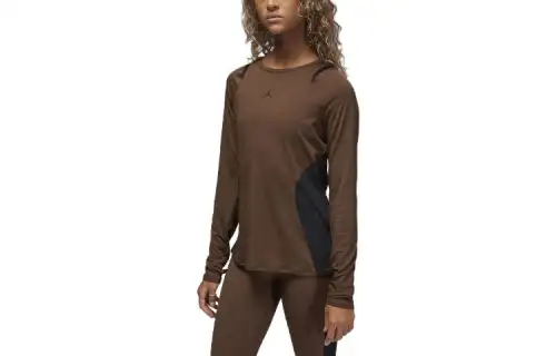 Jordan Sport Raglan Sleeve T Shirt Women's Brown