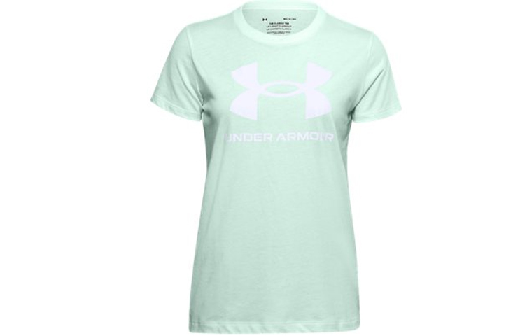 Женская футболка Under Armour (зеленая)