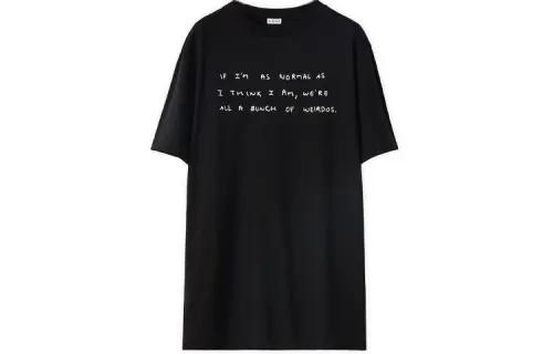 LOEWE T Shirts Women's Black Crew Neck Moderate Other