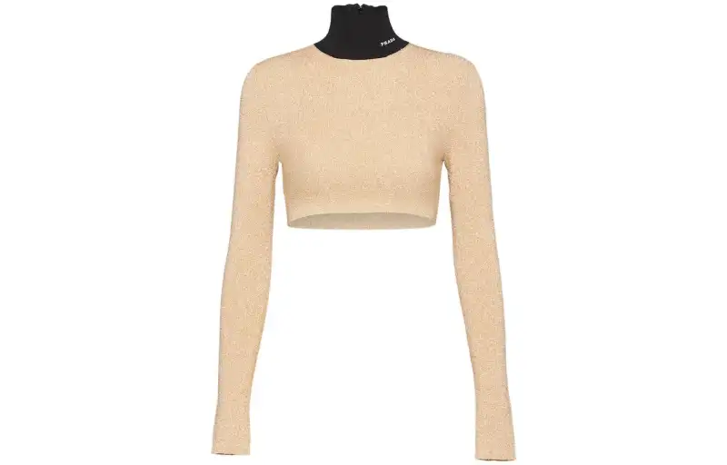 【Previous Season】roll-neck lamé jumper