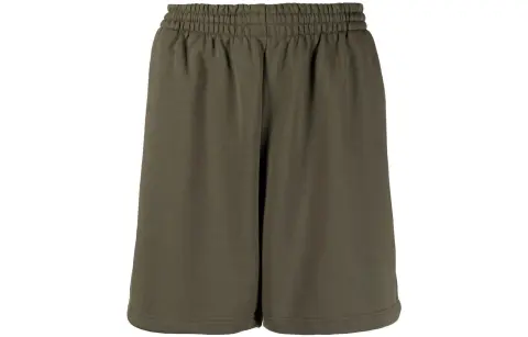 Balenciaga FW22 Sports Shorts Loose Fit Men's Olive Green