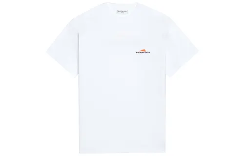 Balenciaga T Shirts Women's White Crew Neck Moderate