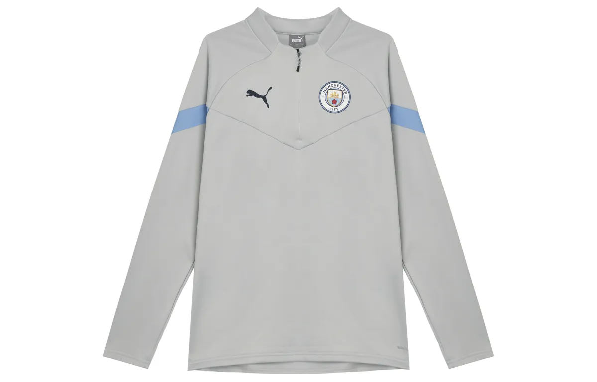 PUMA Manchester City Fleece Lined Logo Print Thermal Comfortable Workout Clothing Men's