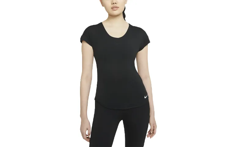 Nike Drop Shoulder Sleeve T Shirt Women's Black