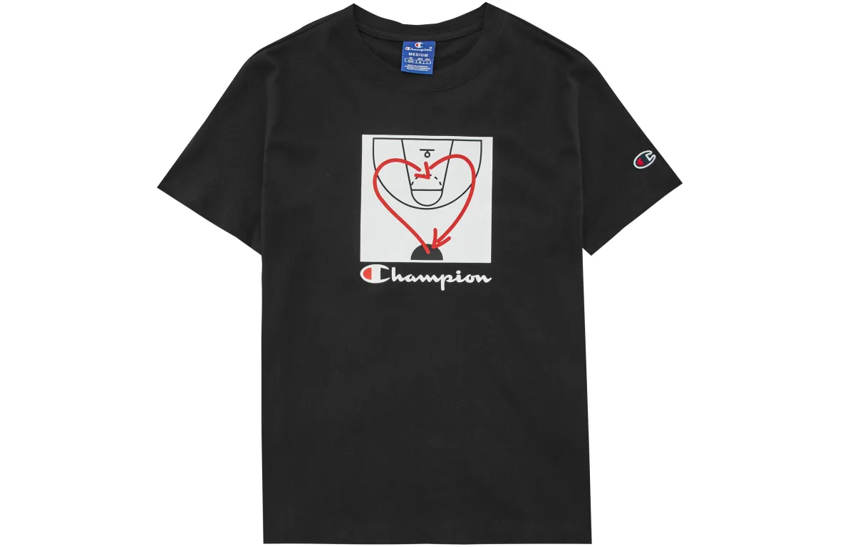 Champion Drop Shoulder Sleeve T Shirt Women's Black