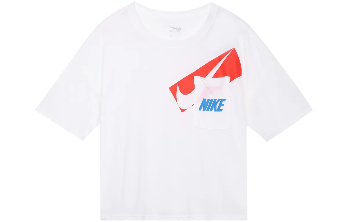 Nike Drop Shoulder Sleeve T Shirt Women's White