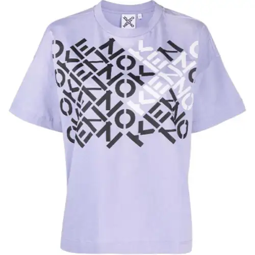 KENZO T Shirts Women's Purple Crew Neck Moderate