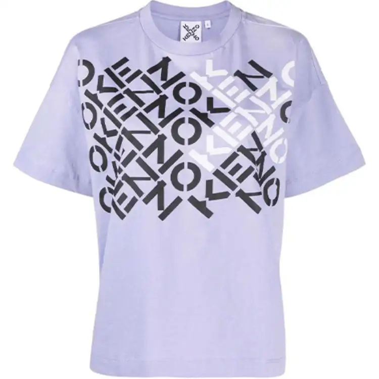 KENZO T Shirts Women's Purple Crew Neck Moderate