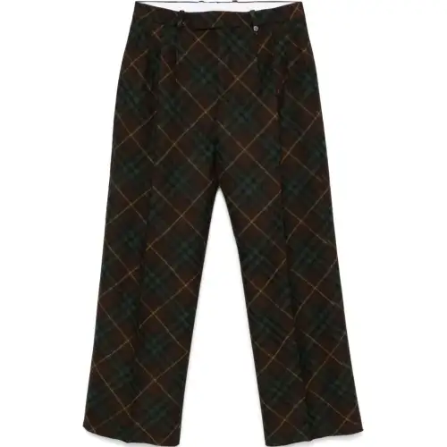 Burberry Checked Three Pleat Trouser