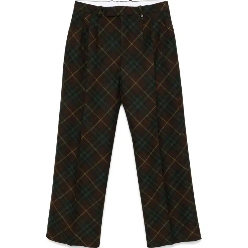 Burberry Checked Three Pleat Trouser