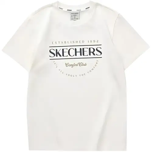 Skechers T Shirt Women's Marshmallow White