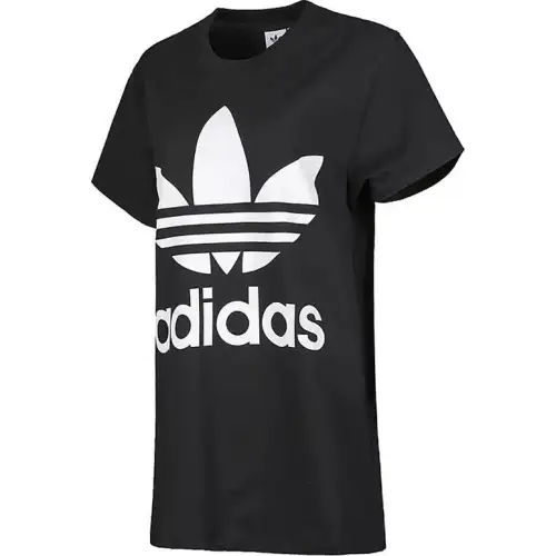 Adidas Originals Drop Shoulder Sleeve T Shirt Women's Black