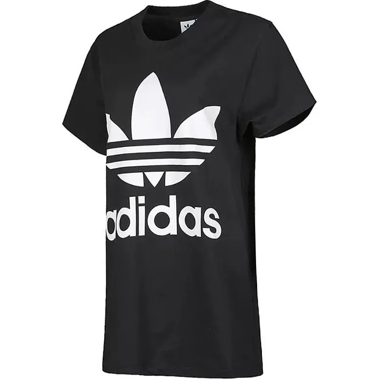 Adidas Originals Drop Shoulder Sleeve T Shirt Women's Black