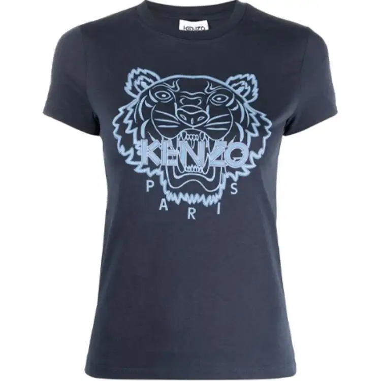 KENZO T Shirts Women's Blue Crew Neck Moderate Other