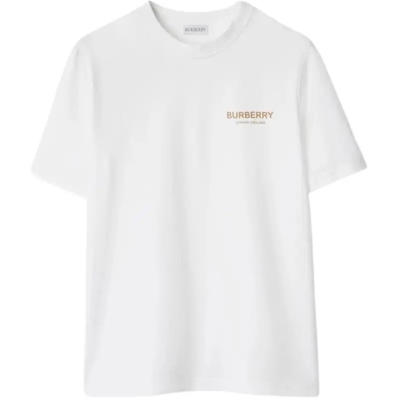 Burberry T Shirts Women's White Crew Neck