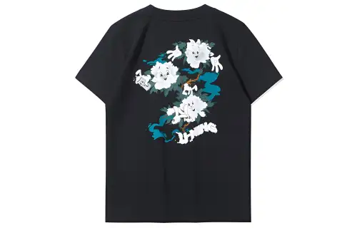 Li Ning T Shirts Women's Black Crew Neck Moderate Straight Fit