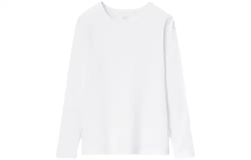 UNIQLO T Shirts Women's White Crew Neck Moderate Other