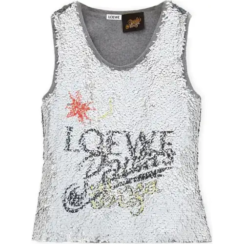 LOEWE SS24 Tank Top Women's Mixed Gray