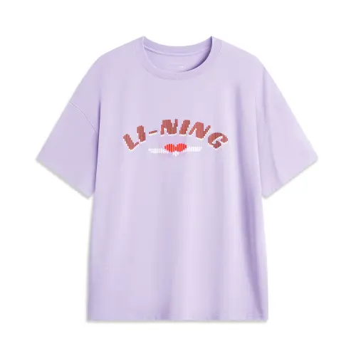 Li Ning Sports Life Collection T Shirt Women's Vero Rose Purple