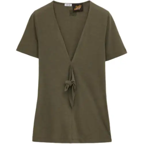 Loewe V-neck knot T-shirt