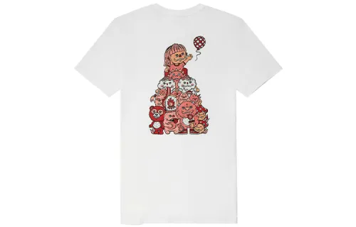 Vans x MOONCASKET Drop Shoulder Sleeve T Shirt Women's White