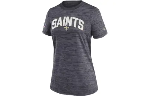Nike X NFL T Shirts Women's Black Crew Neck Moderate Straight Fit