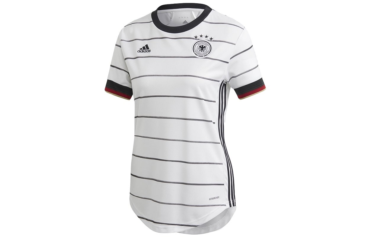 Женская футболка adidas Germany Home Jersey H Jsy W (белая) — фото 1