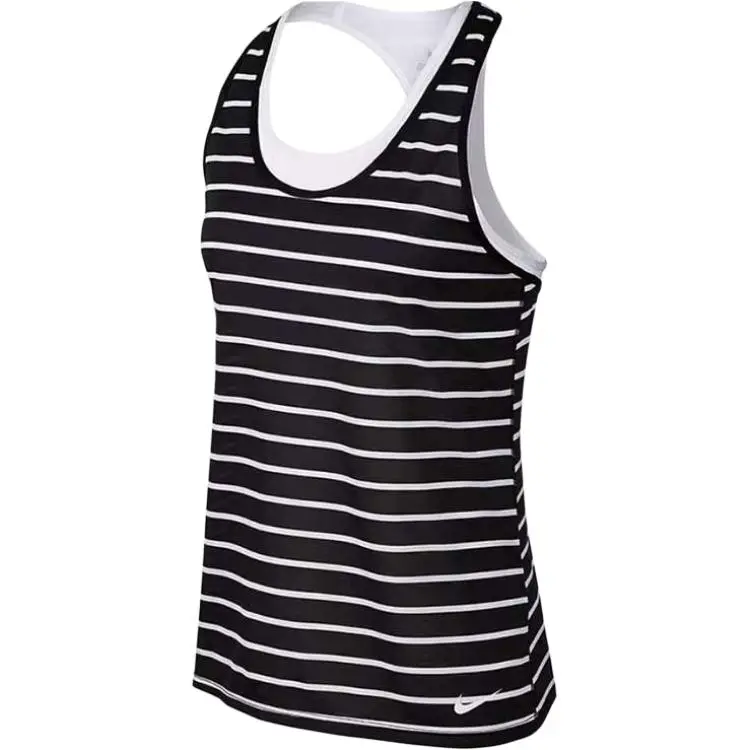 Nike Tank Tops Women's Black U-neck Moderate Straight Fit