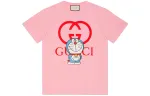 GUCCI X Doraemon T Shirts Women's Pink Crew Neck Moderate Other