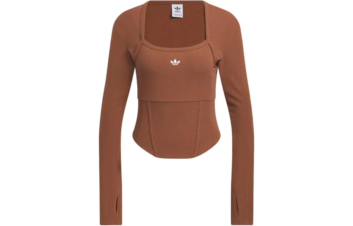 adidas originals Corset Long Sleeve Shirt Brown