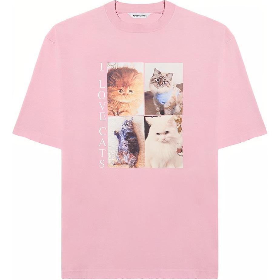 Женская футболка Balenciaga (розовая)