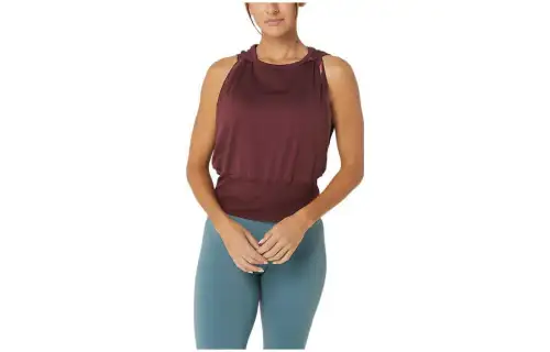 ASICS NAGINO FLEX T Shirts Women's Royal Harbor Gray Crew Neck Moderate Straight Fit