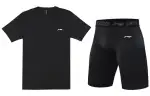 Li Ning Fitness Sets Men's Crew Neck Moderate