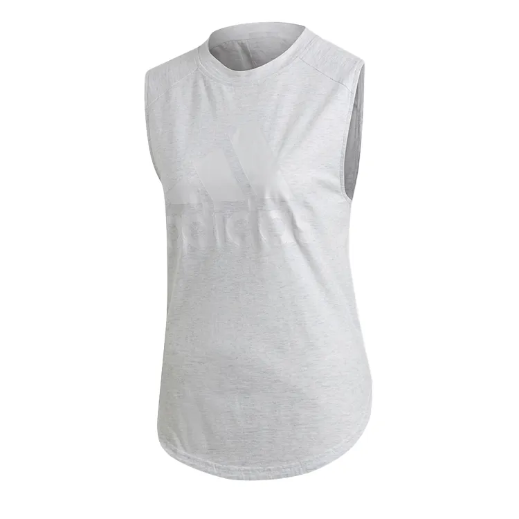 Adidas Tank Tops Women's White Crew Neck Moderate Other
