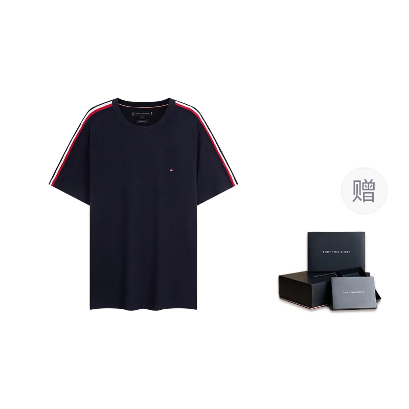 Tommy Hilfiger T-Shirts Men's Crew Neck Moderate Straight Fit