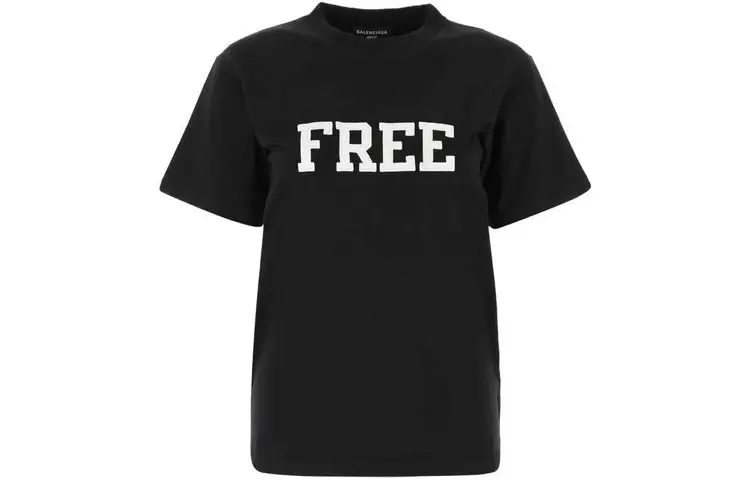 Balenciaga T Shirt Women's Regular Fit Black