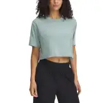Under Armour MeridianBoxy Drop Shoulder Sleeve T Shirt Women's Silicone Green