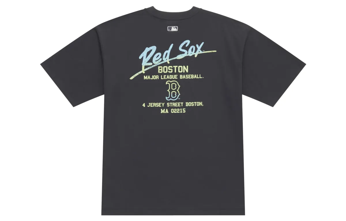 MLB Boston Red Sox Basic Collection SS25 T Shirt Unisex Charcoal Gray