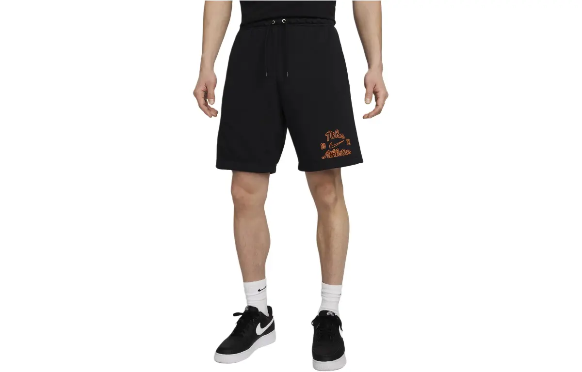 Nike Casual Shorts Men's Black Moderate Straight Fit Pants