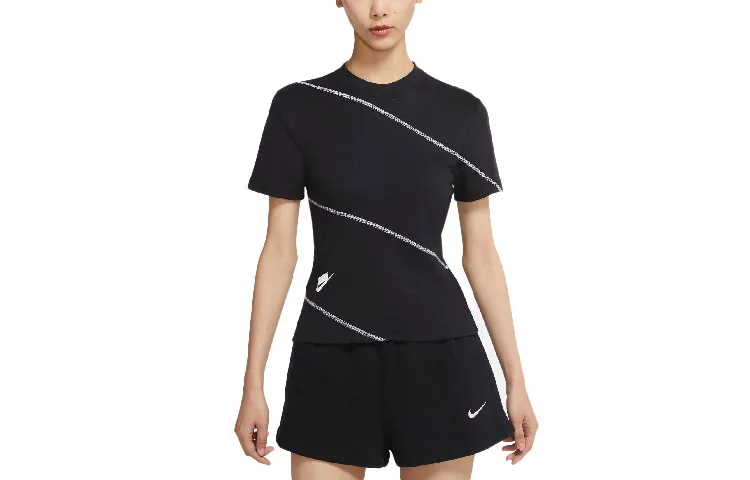 Nike Sportswear Regular T Shirt Women's Black White