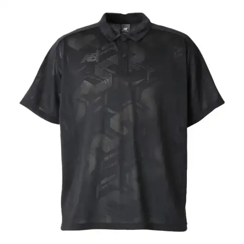 New Balance Black Out Polo Shirt Men's Black