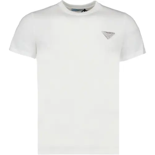 PRADA T Shirts Women's White Crew Neck Moderate Other
