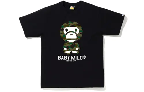 A BATHING APE T Shirts Women's Crew Neck Moderate Straight Fit
