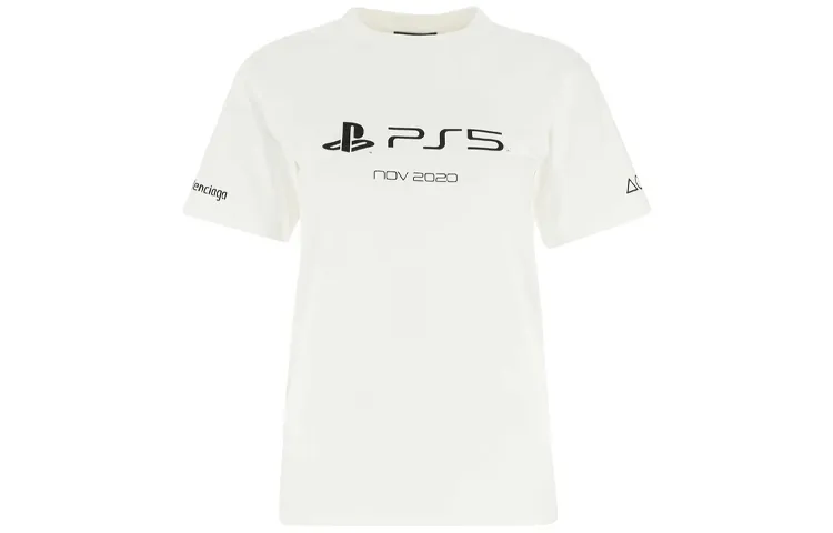 Balenciaga T Shirt Women's White Regular Fit